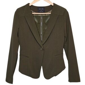 Love Tree Olive Green Fitted Blazer Women Small Office Career Minimalist